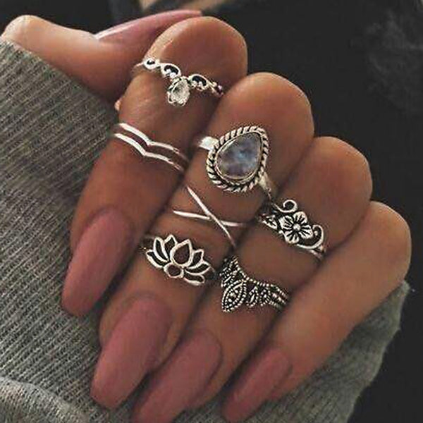 4-13 pcs/Set Bohemian ring set