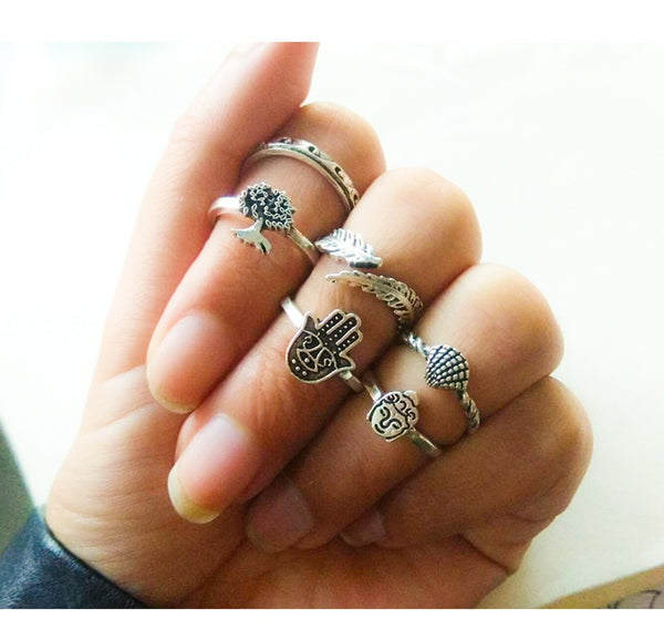 4-13 pcs/Set Bohemian ring set