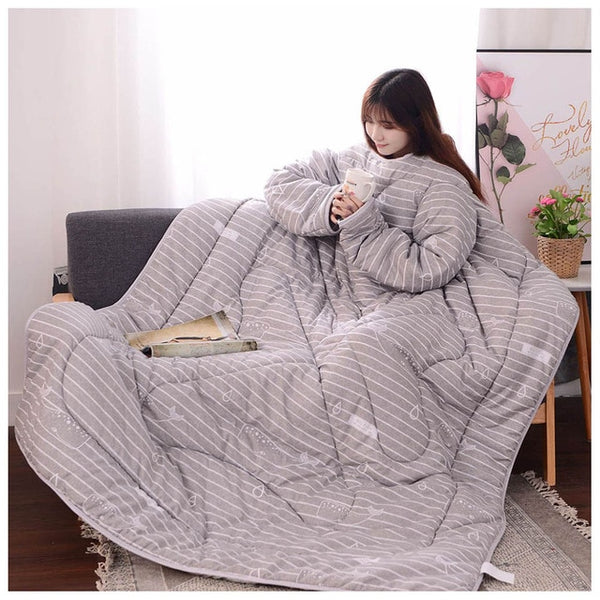 Lazy Blanket with Sleeves