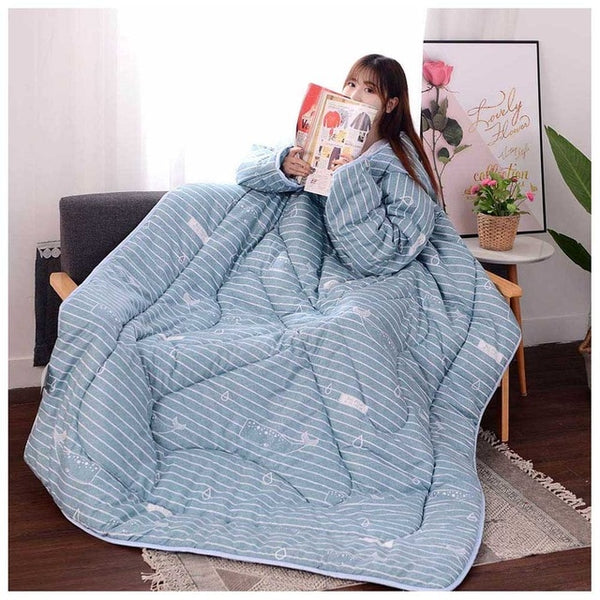 Lazy Blanket with Sleeves