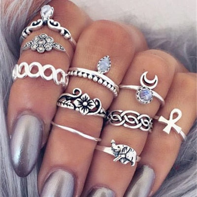 4-13 pcs/Set Bohemian ring set