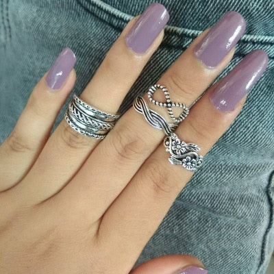 4-13 pcs/Set Bohemian ring set