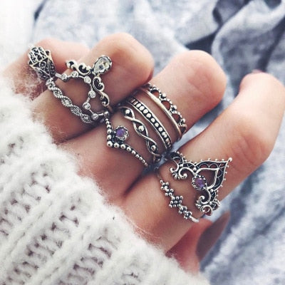 4-13 pcs/Set Bohemian ring set