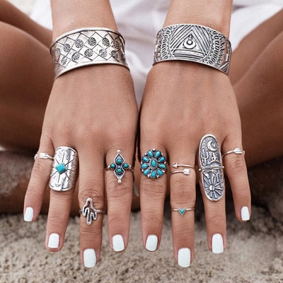 4-13 pcs/Set Bohemian ring set