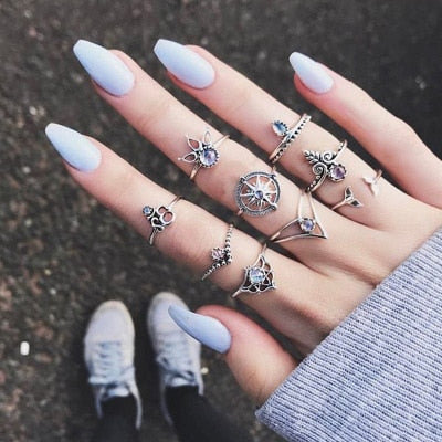 4-13 pcs/Set Bohemian ring set