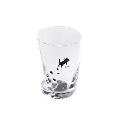 Creative Cute Paws Glass