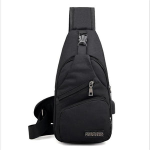 Men Chest Bag with USB Charging