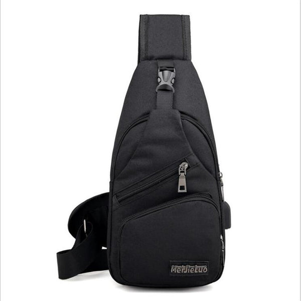 Men Chest Bag with USB Charging